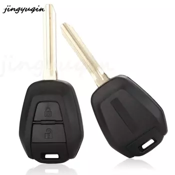 Чехол для ключа зажигания с 2 кнопками Jingyuqin, чехол подходит для Isuzu D-Max TOY43, Сменный Чехол для ключа с лезвием