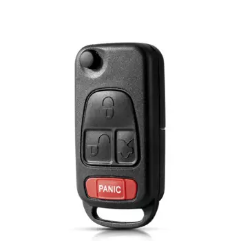 Чехол для ключей Dandkey для Mercedes Benz ML C CL S SL SEL, необрезанное пустое лезвие, автомобильный брелок, брелок для ключей с кнопкой 1/2/3/4 для Benz