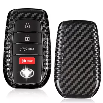 Чехол для ключей для Toyota Tundra, защитный чехол из углеродного волокна для ключей от Toyota Tundra Sequoia Venza Sienna RAV4, аксессуары 2024