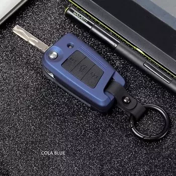 Чехол для ключей из АБС-углеволокна подходит для Volkswagen Polo, Golf 7, Tiguan, Skoda Octavia, Kodiaq, Karoq, SEAT Ateca, Leon, Ibiza