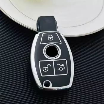Чехол для ключей из ТПУ, 2/3 кнопки, брелок для Mercedes Benz W204 W463 W176 W251 W205 A200 A260 A C R G Class GLA CLA GLK GLC CLS