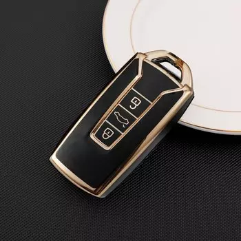 Чехол для ключей из ТПУ, чехол для ключей, брелок, чехол для Volkswagen Touareg 2018 2019 2020 2021, 3 кнопки дистанционного управления, кошелек-куртка без ключа