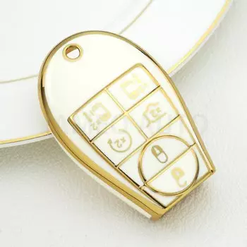 Чехол для ключей из ТПУ для Dodge Dart Grand Caravan для Jeep Grand Cherokee, крышка для ключей Chrysler Town & Country Grand Voyager