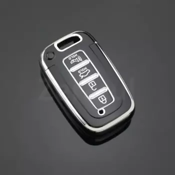 Чехол для ключей из ТПУ с 4 кнопками, держатель для ключей для Kia Sportage R Borreed Sorento K5 K7 для Hyundai Tucson Azera IX35 Sonata