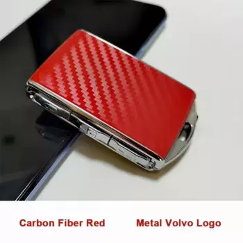 Чехол для ключей из углеродного волокна Volvo XC40 XC60 XC90 S60 S90 V60 V90 Polestar2 Polesta1