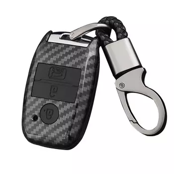Чехол для ключей Jingyuqin 3B из углеродного волокна для Kia Ceed K3 K4 K5 Sportage R QL KX5 Sorento KX3 KS3 RIO Cerato optima Frote soul
