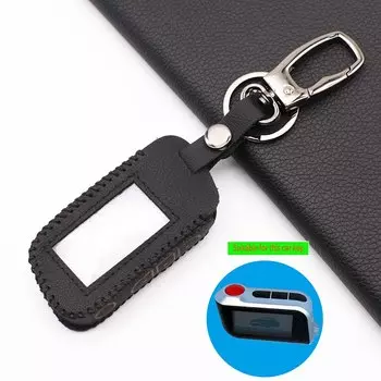 Чехол для ключей Starline A39, A96, A93, A36, A63, русская версия, двусторонняя версия, ЖК-дисплей, чехол для брелка автомобильной сигнализации, 100% кожаный