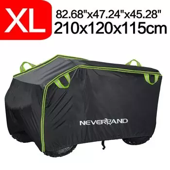 Чехол для квадроцикла, квадроцикла, универсальный 190T, водонепроницаемый чехол для мотоцикла, скутера, картинга, мотоцикла, M L XL XXL XXXL, черный, серебристый