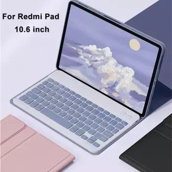 Чехол для планшета с клавиатурой для Redmi Pad 2023, тройная складная подставка из искусственной кожи, магнитная откидная подставка для Xiaomi Redmi Pad, чехол