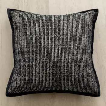 Чехол для подушки 45x45 см, черный, полиэстер/хлопок