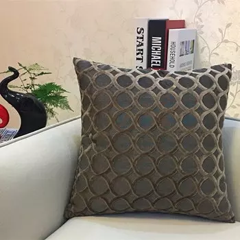 Чехол для подушки Efundeal синель флокированный 45x45 см