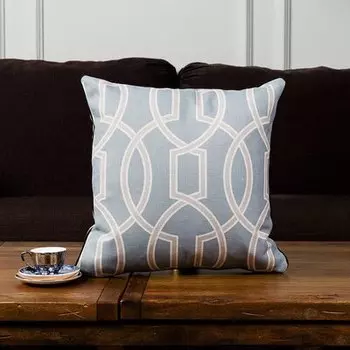 Чехол для подушки efundeal Винтажный синий лен/хлопок 45x45 см/30x50 см