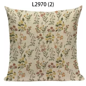 Чехол для подушки Pumelo Tree, лен/хлопок, цветы