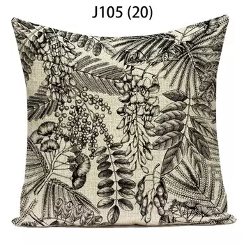 Чехол для подушки Pumelo Tree, лен/хлопок, цветочный принт