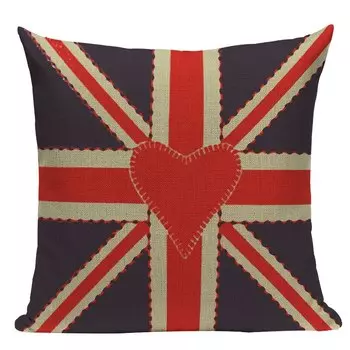 Чехол для подушки Pumelo Tree, лен/хлопок, пейзаж, 45x45 см