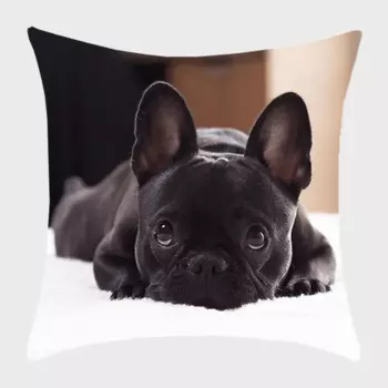 Чехол для подушки YIERNINL с рисунком бульдога