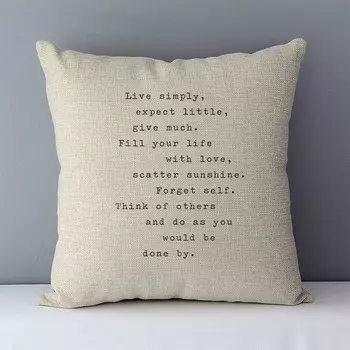 Чехол для подушки YOUNMLEY скандинавский принт 45x45 см