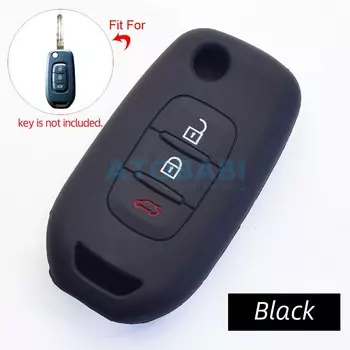 Чехол для пульта дистанционного управления для Renault Megane III, Dacia, Logan, 2, Duster, Kadjar, Captur, Symbol FSK, складной, 3 кнопки, силиконовый чехол для ключей от машины