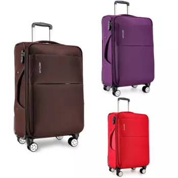 Чехол для путешествий из мягкой ткани на колесиках, чехол из ткани Оксфорд для ручной клади, чемодан на колесиках, колеса 20, 22, 24, 26, 28 дюймов