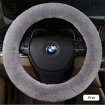 Чехол для руля CHIZIYO из натуральной овечьей шерсти, плюшевый, теплый, Размеры 35-43 см