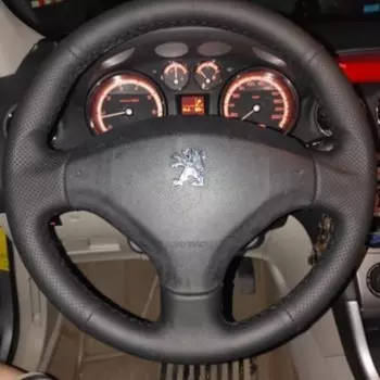 Чехол для руля из натуральной кожи для Peugeot 207 2006-2014 Partner 2009-2018 Expert 2008-2016 Fiat Scudo 2010-2016