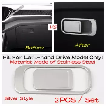 Накладка на кнопку переключателя бардачка для хранения второго пилота для VW Volkswagen Tiguan MK2/T-Roc/T-Cross 2017–2026, аксессуары