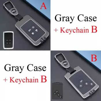 Чехол из цинкового сплава + силиконовый чехол для ключей от автомобиля для Renault Scenic Sandero Espace Clio Captur Kangoo Laguna Kadjar Megane Koleos QM5 QM6