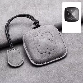 Чехол из искусственной кожи с 4 кнопками для дистанционного ключа автомобиля Zeekr 001 X 2021 2022 2023 ZEEKR 001 009 Полный защитный брелок-брелок