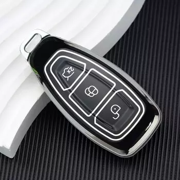 Чехол из ТПУ для автомобильного дистанционного ключа, брелок для Ford Focus 3 4 ST Fiesta Fusion Kuga Ecosport Mondeo MK3 MK4, защитные аксессуары