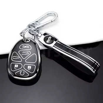 Чехол из ТПУ для автомобильного дистанционного ключа, чехол для Chevrolet Tahoe Suburban Gmc Yukon Cadillac Escalade, держатель для брелока, сумка, аксессуары