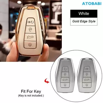 Чехол из ТПУ для автомобильного ключа, защитный брелок для ключей, брелок, автоаксессуары для Geely Monjaro 2022 2023, Coolray Geometry A C 2020 2021