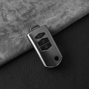 Чехол из ТПУ для автомобильного ключа для Mazda 2 3 5 6 CX7 CX9 RX8 MX5 MPV Demio 2 3 кнопки, держатель для дистанционного ключа, чехол, брелок, сумка, защита