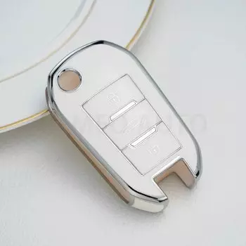 Чехол из ТПУ для автомобильного ключа с дистанционным управлением для Peugeot 208 308 T9 508 2008 для Citroen C4 для Opel Corsa Crossland X, автоаксессуары