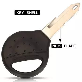 Чехол jingyuqin для автомобильного ключа дистанционного управления чехол для Peugeot 206 207 сменный корпус чипа транспондера с лезвием NE72
