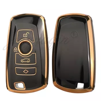 Чехол jingyuqin для автомобильного ключа из ТПУ для BMW 1 2 3 4 5 6 7 серии X3 X4 X5 X6 F36 F25 F26 F30 F34 F10 F07 F20 Z10 G30 F15 F16