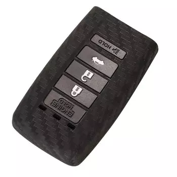 Чехол Jingyuqin для автомобильного ключа с дистанционным управлением, силиконовый чехол из углеродного волокна для Honda Mugen Acura ILX MDX RDX ZDX TL RL TSX NSX 4BTNS чехол без ключа