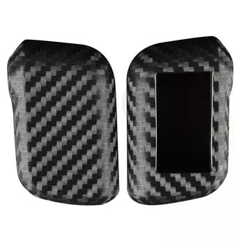 Чехол jingyuqin из углеродного силикона для дистанционного ключа брелок для Starline A93 A63 Русская версия двухсторонняя Автомобильная сигнализация ЖК-дисплей защитный чехол