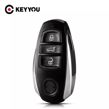Чехол KEYYOU для автомобильного ключа, 3 кнопки, для VW Volkswagen Touareg 2011 2012 2013 2014 2015 2016 2017 2018