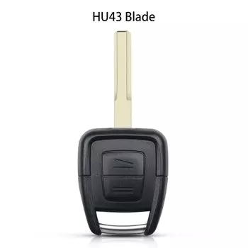 Чехол KEYYOU для дистанционного ключа с 2 кнопками, чехол для автомобильного ключа, чехол для ключа с пустой лезвием, незарезанный чехол для Vauxhall, OPEL, Vectra, Astra, Zafira, Сменный Чехол