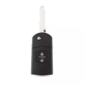 Чехол KEYYOU для MAZDA 2, 3, 5, 6, RX8, MX5, откидной складной с тремя кнопками, запасной корпус автомобильного ключа дистанционного управления
