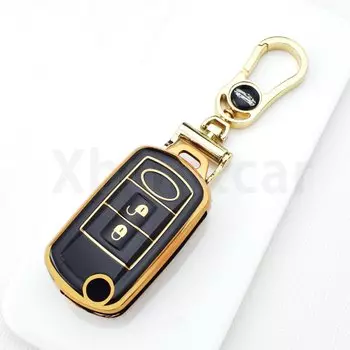 Чехол-книжка для автомобильного ключа из ТПУ с 3 кнопками для Land Rover Range Rover Sport LR3 Discovery 3