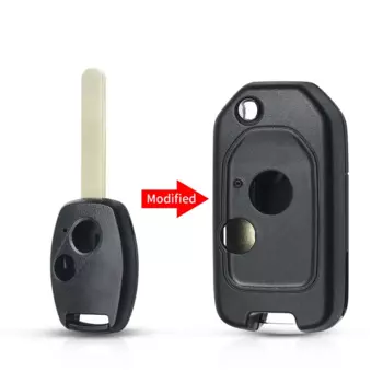 Чехол-книжка для автомобильного ключа KEYYOU, складной, 2/2 + 1/3/3 + 1/кнопки, для Honda Accord CRV, Civic, Pilot, Insight, Ridgeline