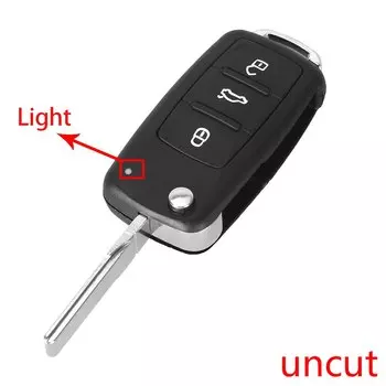 Чехол-книжка для ключа автомобиля, для VOLKSWAGEN polo passat b5, Tiguan, Golf, Skoda, VW