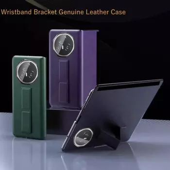 Чехол-книжка из натуральной кожи для Honor Magic V3