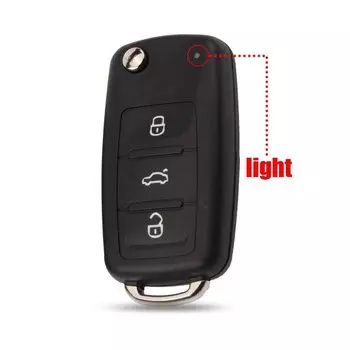 Чехол-книжка jingyuqin с дистанционным управлением для автомобильного ключа, чехол для VW/VOLKSWAGEN Caddy Eos Golf Jetta Beetle Polo Up Tiguan (5K0837202AD)