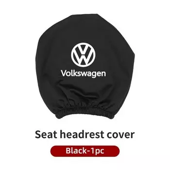 Чехол на подголовник для салона автомобиля, антигрязная эластичная наволочка для шеи для VW Tiguan CC Jetta Polo Golf Passat Scirocco T-ROC T