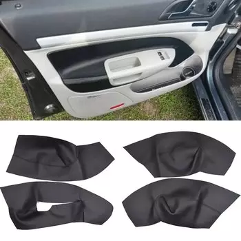 Чехол на подлокотник для двери автомобиля, салон автомобиля, защита для ручек из искусственной кожи, аксессуары, запчасти для Skoda Octavia A5 2007-2014