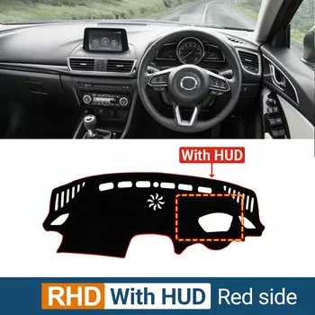 Чехол на приборную панель автомобиля для Mazda 3 BM BN Axela 2014 2015 2016 2017 2018, козырек от солнца на приборной столе, нескользящий коврик для приборной панели, аксессуары