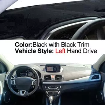 Чехол на приборную панель автомобиля для Renault Fluence Samsung SM3 L38 2009-2017 Автоматический коврик для приборной панели Коврик для защиты от солнца и солнца Dashmat