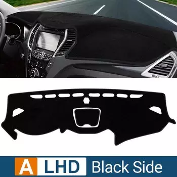 Чехол на приборную панель автомобиля, избегайте света, козырек от солнца, ковры с защитой от УФ-лучей, нескользящий коврик для Hyundai Santa Fe 3 2013 2014 2015 2016 2017